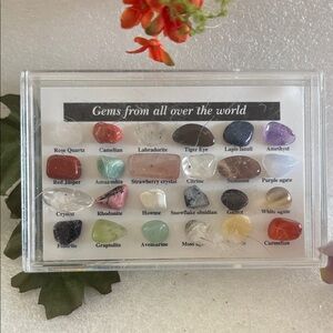 Gems From All Over The World Display - Assorted Tumbled Stones